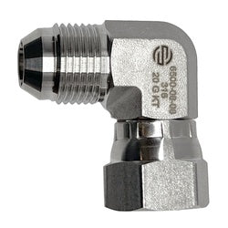SS6500-16-16 - 90-Degree Swivel Stainless Steel Adapter - 1-in Male JIC x 1-in Female JIC