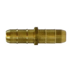 11862 - 1/4-in Double Mini Barb Brass Splicer for Polythene and Plastic Tubing