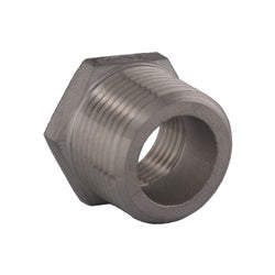 62503MS - 1/2-in Male NPT x 1/8-in Female NPT Stainless Steel Hex Bushing, 150 PSIG Rated