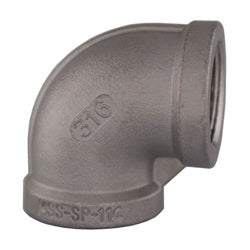 63108MS - 90-Degree Elbow Fitting, 2-in Female NPT x 2-in Female NPT, 316 Stainless Steel