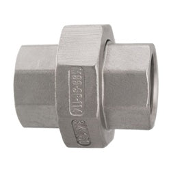 63602MS - Stainless Steel 3/8-in Female NPT Union, 150 PSIG Rated Fitting
