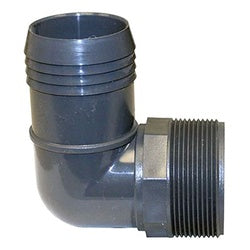 73792 - 1-in Barb to 1-in Male NPT Polypropylene 90-Degree Male Elbow Fitting