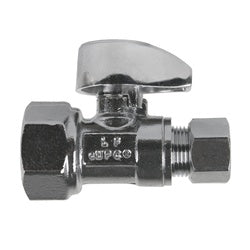 746536MH - 3/8 x 3/8 in Chrome-Plated Lead-Free Brass Straight Supply Stop Valve