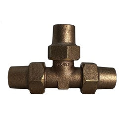 964121216FLLF - 3/4-in Flare x 3/4-in Flare x 1-in Flare Lead-Free Bronze Union Tee