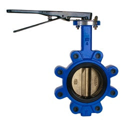 9660L12ABE - 12 in Lug-Style Butterfly Valve with Ductile Iron Body and EPDM Seat