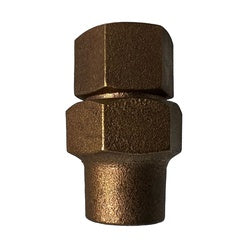 9661616FLLF - 1-in FIP x 1-in Flare Lead-Free Bronze Pack Joint Adapter