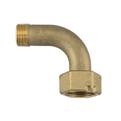 9691216LF - 90-Degree Elbow Coupling, 3/4-in Male NPT x 1-in Female NPSM, Lead-Free Brass, 150 psi