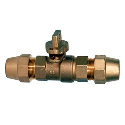 970262 - 3/4 in Lead-Free Bronze Curb Stop Ball Valve for Potable Water Applications