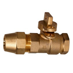 970263 - 3/4 in Lead-Free Bronze Curb Stop Ball Valve with PTFE-Coated Ball