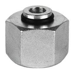 D0304-C-L10 - Steel DIN Tube Cap, Female Metric Swivel Fitting for High-Pressure Applications