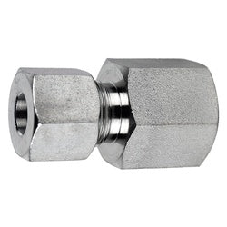D7405-L08-08 - Female BSPP DIN Adapter with 1/2-inch Connection, Steel, Bite Type Design