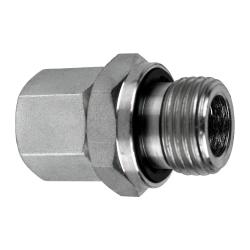 D7505-SP-L12-08-ED - Carbon Steel 2 in x 2 in DIN to Male BSPP Compression Fitting