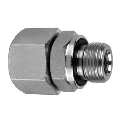 D8505-SP-L15-18-ED - Female L15 Metric to Male M18 Adapter, Steel, DIN 2353, ISO 8434-1 Standards