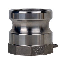 E-CGA-200-SS1 - 2-in Male Adapter x 2-in Female NPT 316 Stainless Steel Cam and Groove Adapter