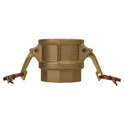 E-CGD-200-B1 - 2-in Female Coupler x 2-in Female NPT Brass Economy Series Cam and Groove Fitting