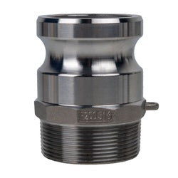 E-CGF-400-SS1 - 4-in Male NPT 316 Stainless Steel Type F Cam and Groove Adapter
