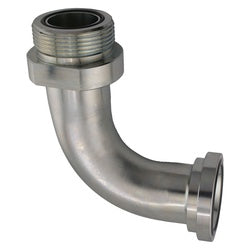FF68902020 - 1-1/4 in Male O-Ring Face Seal x 1-1/4 in Code 61 Flange Steel 90-Degree Flange Adapter
