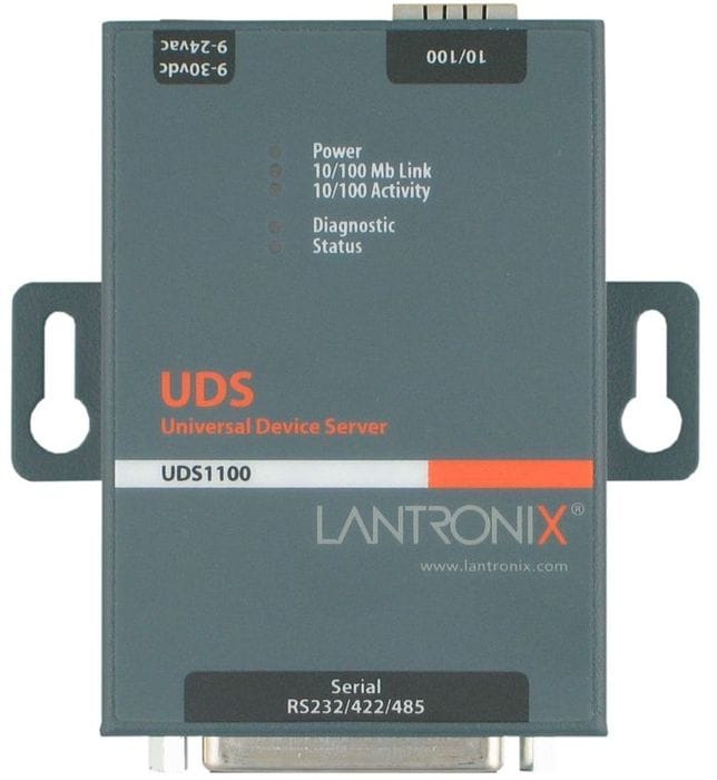 Converter RS232/485/422 to 10/100Base-TX with ac/dc adapter for MS