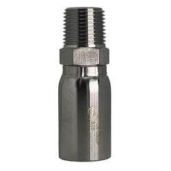 SSHY-06-06MP - 3/8-in Hose x 3/8-in Male NPT Stainless Steel Adapter for Hydraulic Systems