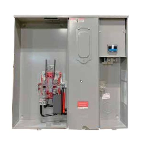 4 Terminal 320A Dual 200A Main Breakers and Ringless Lever Bypass U6589-X-2/200-BL