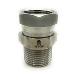 SS1404-06-08 - 3/8 in MNPT to 1/2 in FNPSM Swivel Adapter, 316 Stainless Steel