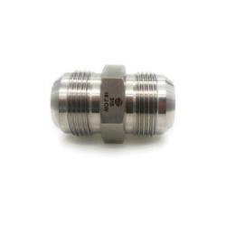 SS2403-02-02 - 1/8-in Male JIC Stainless Steel Adapter, Union Design, Rated 5000 psi, SAE J514