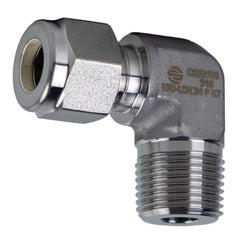 SSC250142 - 1/4-in Tube x 1/8-in Male NPT 90-Degree Male Elbow Fitting, 316 Stainless Steel