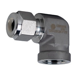 SSC250266 - 90-Degree 3/8-in Tube x 3/8-in Female NPT Elbow Fitting in 316 Stainless Steel