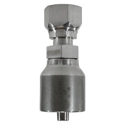 SS43-06-06FORFS-L - 3/8 in x 3/8 in Stainless Steel Long Adapter with Hose & Female O-Ring Face Seal