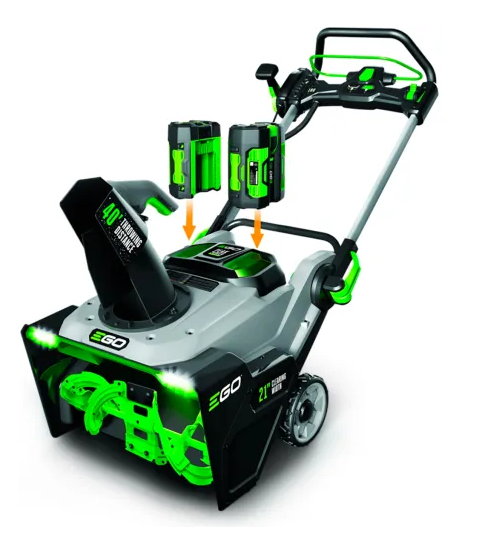 21" EGO Cordless Dual Port Steel Auger Rapid Charge Snow Blower SNT2114