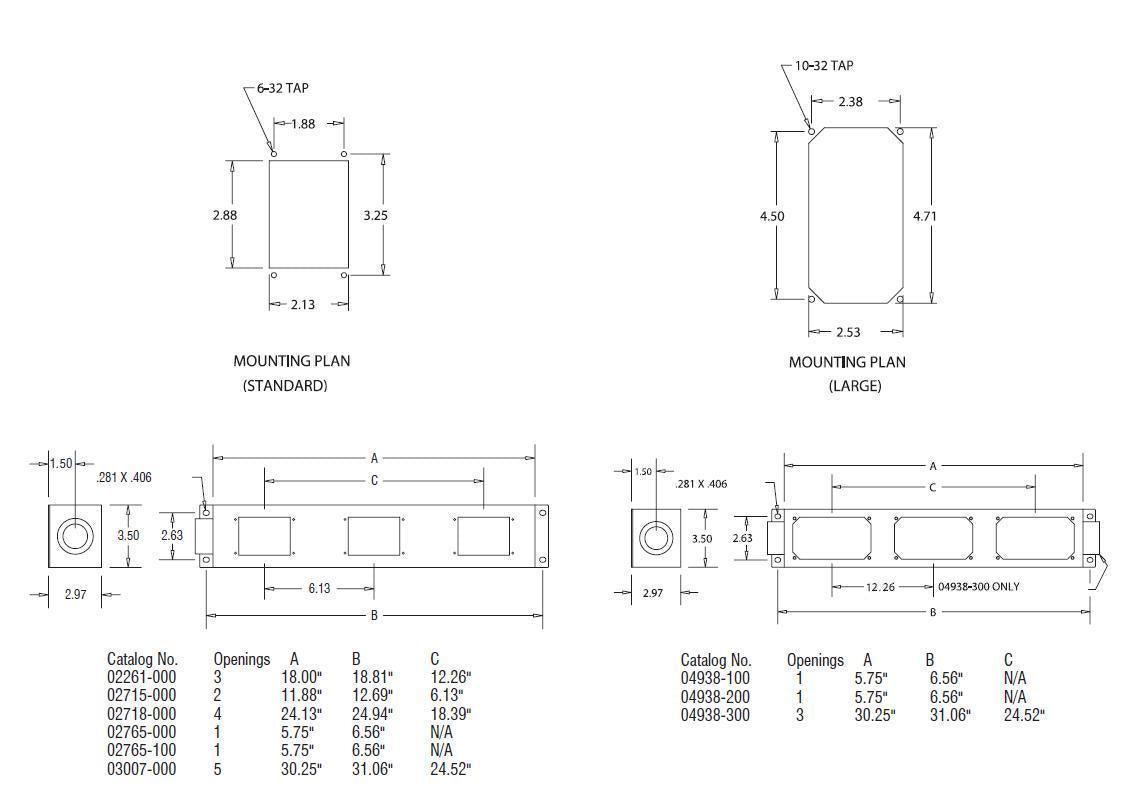 02765-100 Standard and Large Enclosures