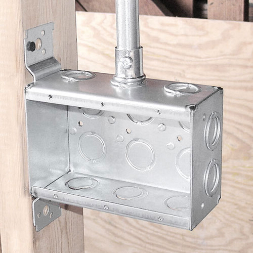 2-1/2" Three Gang Bracketed Masonry Box With Deep Non-Gang able Knockouts Conduit TB-325-F (Pack of 20)