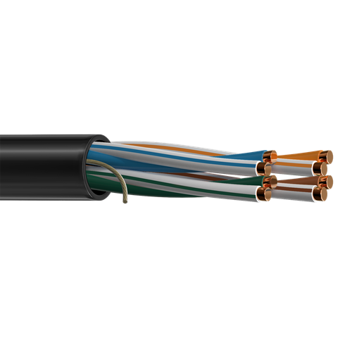 Belden 7922A 22 AWG 4 Pair Solid Bare Copper Cat 5e CMR DataTuff Cable