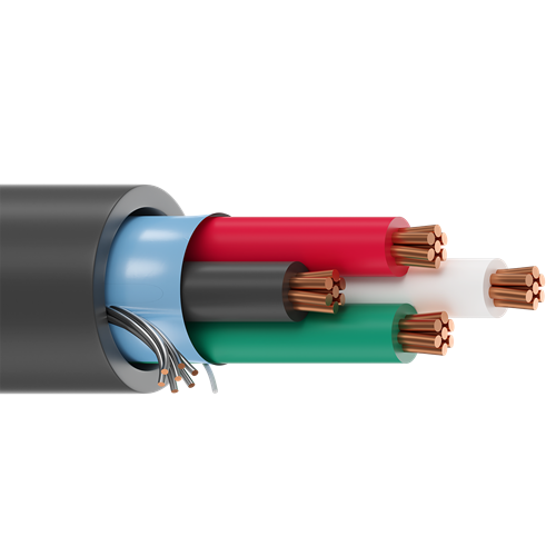 Belden 6302FE 18 AWG 4 Conductor 7x26 Stranding Bare Copper 300V Security and Sound Cable
