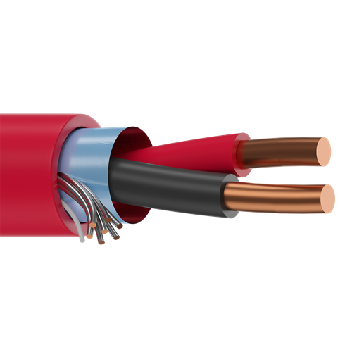Belden 6220FL 16 AWG 2 Conductor Solid Bare Copper 300V Fire Alarm Cable