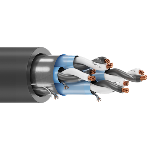 Belden 1070A 16 AWG 4 Pair 7x24 Stranding Bare Copper 600V Instrumentation Tray Cable