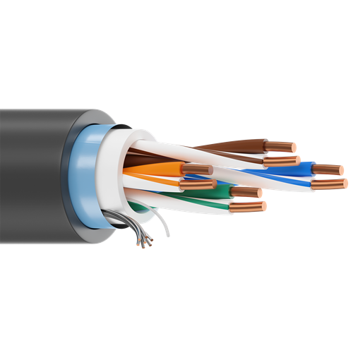 Belden 7953A 23 AWG 4 Pair Solid Bare Copper Category 6 CMR DataTuff Cable