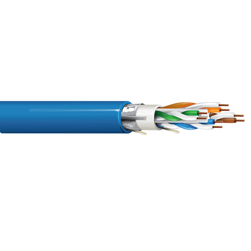 Belden 10GX63F 23 AWG 4 Pair Solid F/UTP 10GX Category 6A CMP 625MHz Enhanced Horizontal Cable