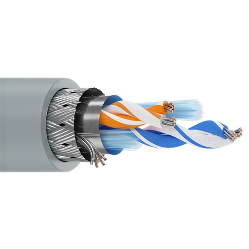 Belden 8132 28 AWG 2 Pair 7x36 Stranding Tinned Copper 120 Ohm Computer EIA RS-232/485 Cable