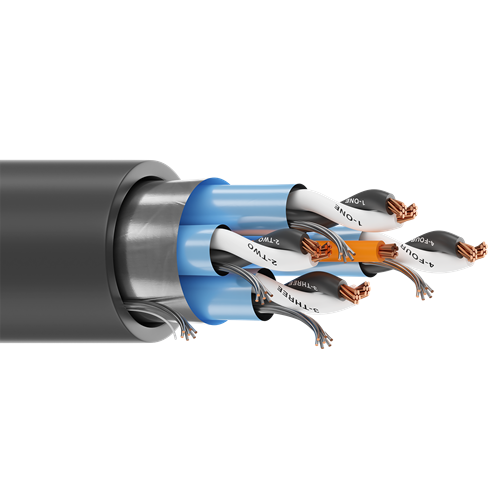 Belden 1493A 16 AWG 4 Pair 7x24 Stranding Bare Copper 300V Instrumentation PLTC Cable