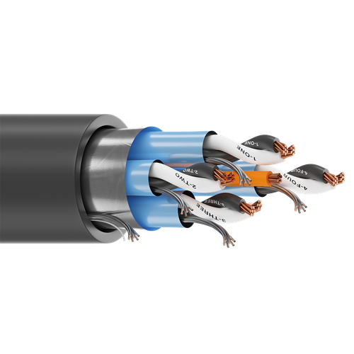 Belden 1076A 20 AWG 4 Pair 7x28 Stranding Bare Copper 300V Instrumentation PLTC Cable