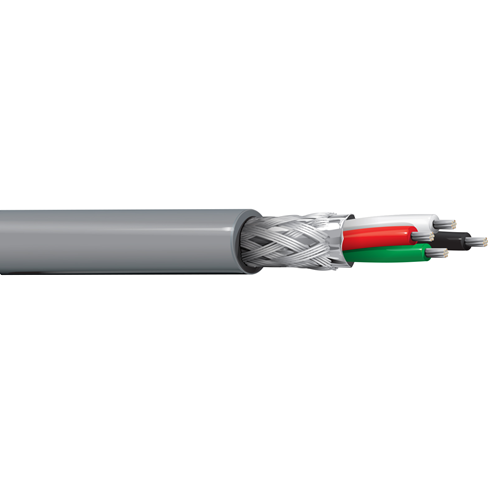 Belden 9609 24 AWG 4 Conductor 7x32 Stranding Tinned Copper 300V Computer EIA RS-232 Cable