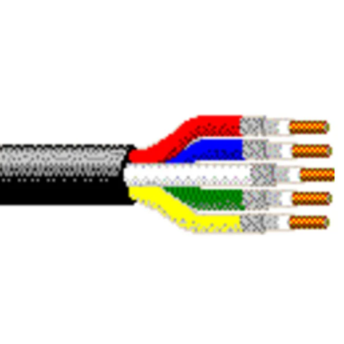 Belden 7796A 20 AWG 5 Conductor Solid Bare Copper 300V Video Flex Digital Coax Snake Cable