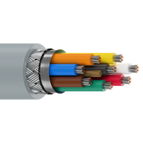 Belden 9944 22 AWG 8 Conductor 7x30 Stranding Tinned Copper 300V Computer EIA RS-232 Cable