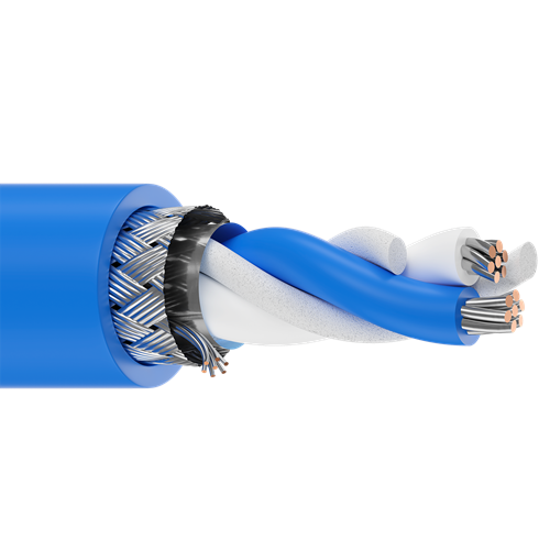 Belden 3073F 18 AWG 1 Pair 7x26 Stranding Tinned Copper 600V Twinax Cable