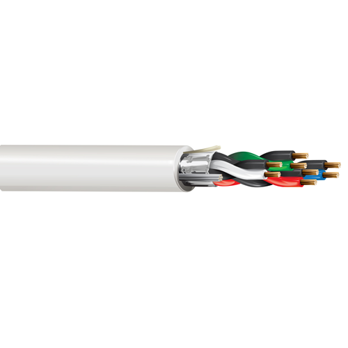 Belden 6343FE 18 AWG 4 Pair 7x26 Stranding Bare Copper 300V Security and Sound Cable