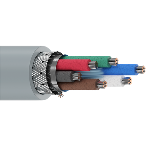 Belden 9931 24 AWG 6 Conductor 7x32 Stranding Tinned Copper 300V Computer EIA RS-232/423 Cable