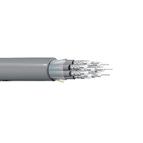 Belden 735A6 26 AWG 6 Conductor Solid Silvered Copper Covered Steel 300V Coax Cable