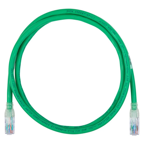 7' Belden CA21109007 24 AWG 4 Pair Solid Bare Copper Category 6A White 10GX Patch Cord
