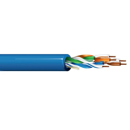 Belden 1224 24 AWG 4 Pair Solid Bare Copper Category 5e Premise 300V Horizontal Cable